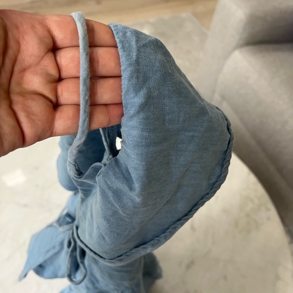 N/nicholas dress ruffle off the shoulder sleeves - Picture 4 of 5